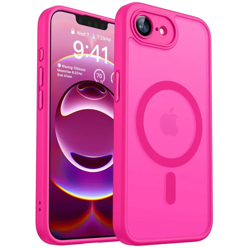 Luxuriöse Matte Hartschale für iPhone 17E 16E 18 17 Air 16 15 14 13 12 11 Pro Max IPhone17E mit Magsafe-Ladefunktion, Durchsichtige Hülle – Detail 2