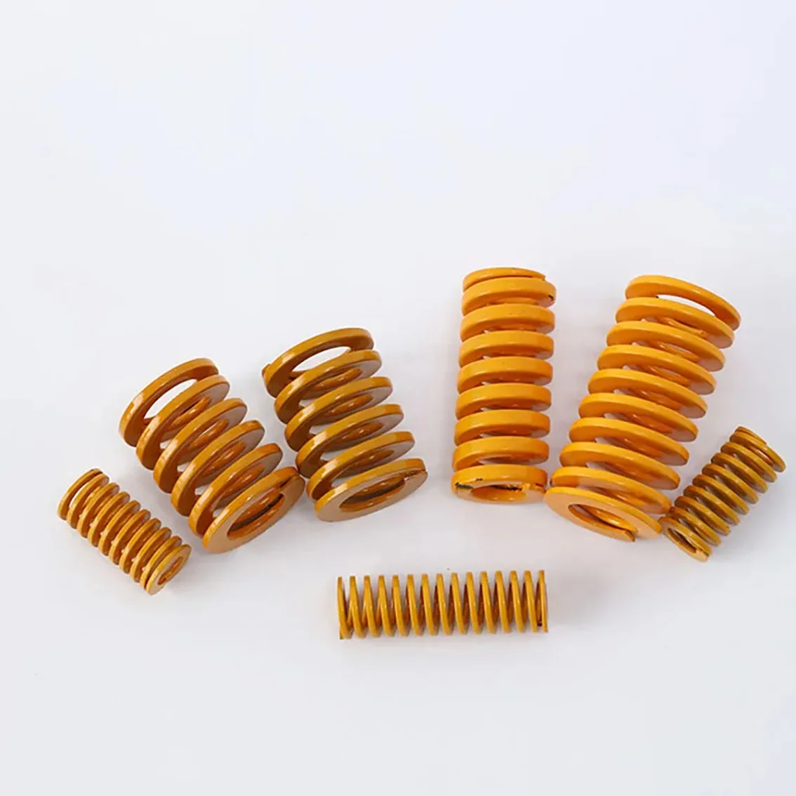 1PCS Yellow 12mm Outer Diamete Spiral Stamping Die Spring Light Small Load Inner Diameter 6mm Length 20-100mm