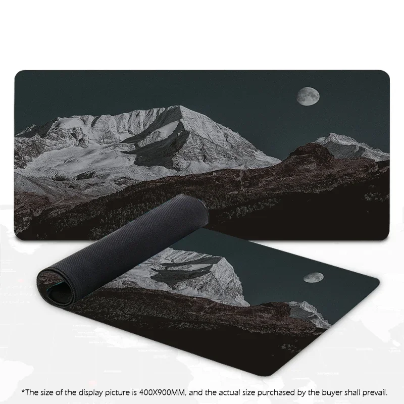 Landscapes Minimalist MousePad Sea Waves Pads Gamer Keyboard Aesthetic Carpet Gaming Accessories Large Rug 400x900 Desk Mat