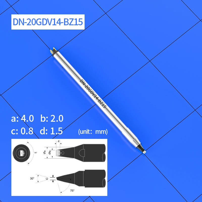 

APOLLO DN/DCN soldering iron tips DN-20GDV14-BZ15 DN-20PAD07-E15 welding head For APOLLO Automatic Soldering Equipment