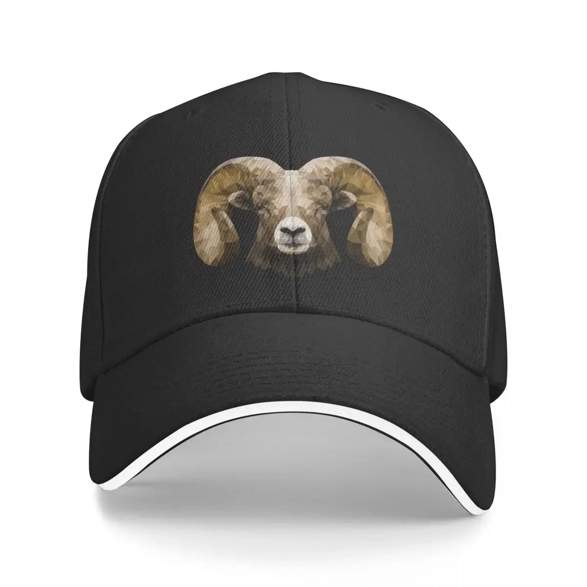 Bighorn sheep polygonal design Baseball Cap Bobble Hat Brand Man cap tea Hat For Girls Men's