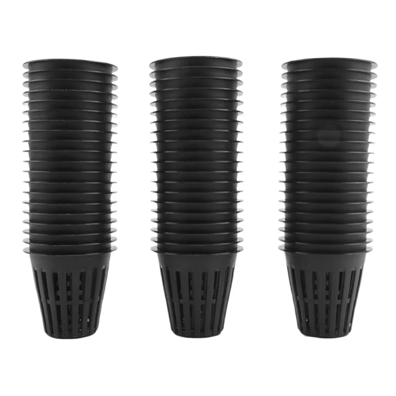 MAKE-60 Pack 2-дюймовые сетчатые чашки с прорезями, широкий фильтр для губ, сетка для растений, горшок, корзина для ведра для гидропоники