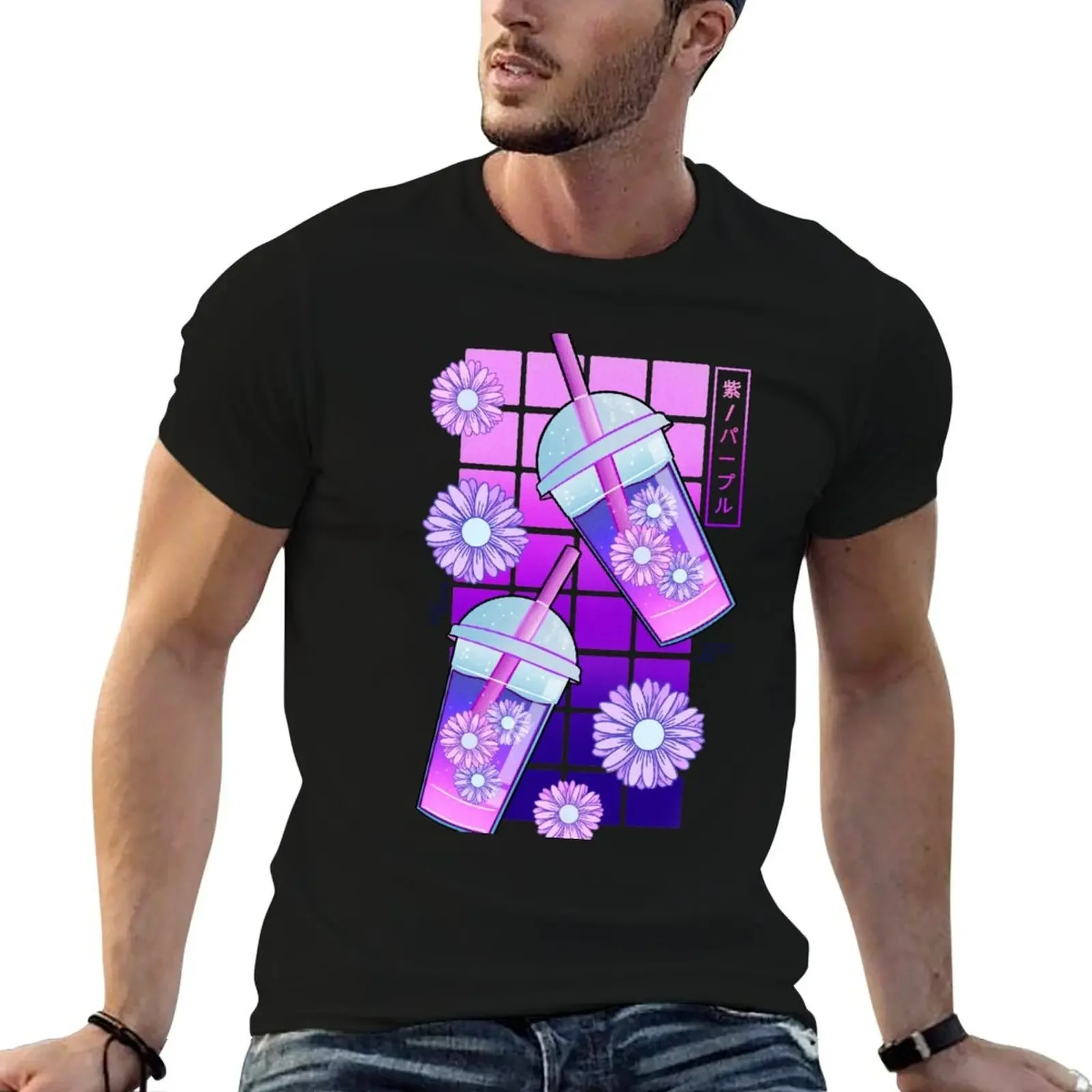 

Vaporwave BoBa T-Shirt oversizeds graphics fitted t shirts for men