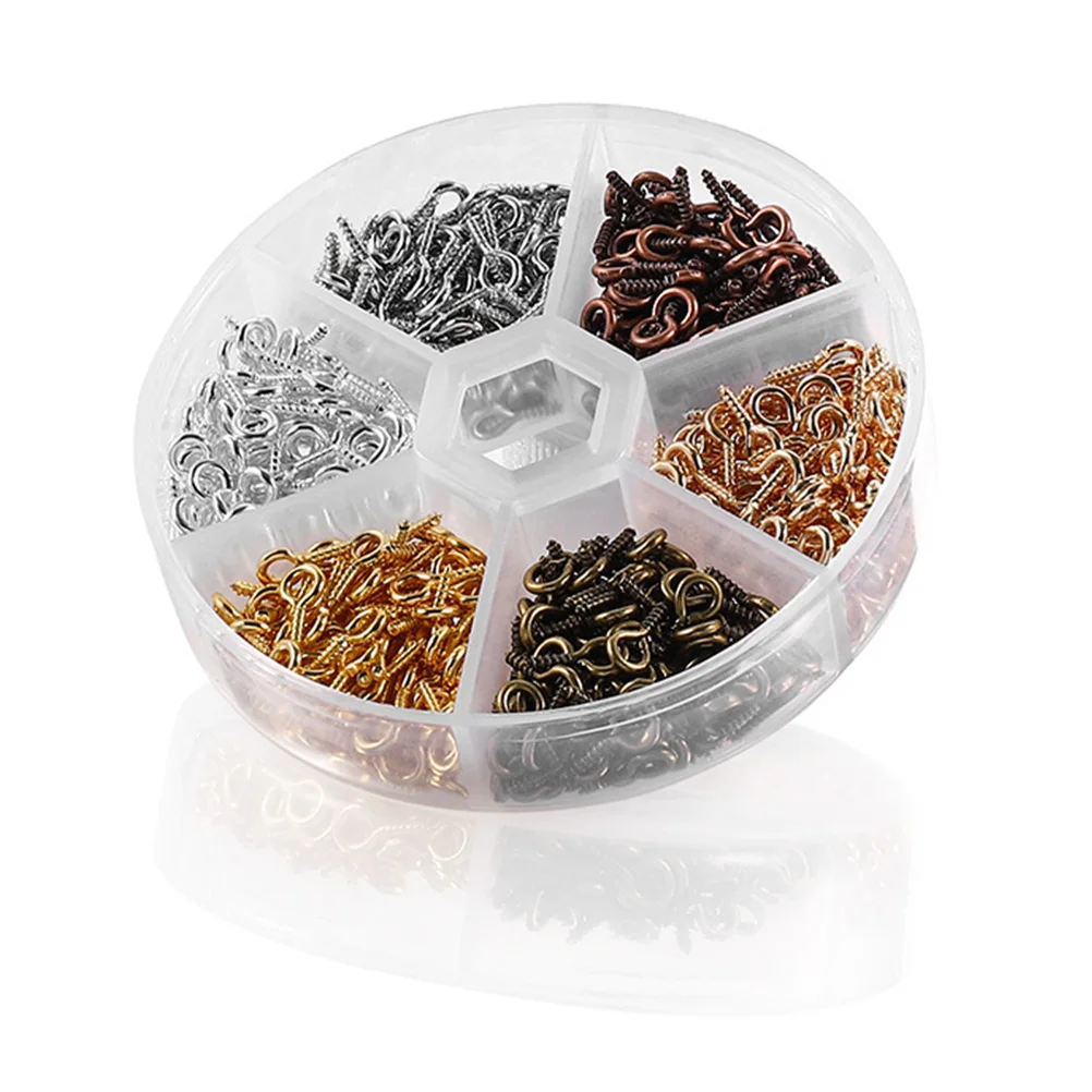 600 قطعة المعادن العين المسمار السنانير مقاومة للصدأ المسمار العين دبابيس Findings بها بنفسك النتائج مجوهرات Crafts بها بنفسك الحرف قلادة لوازم المواد #6