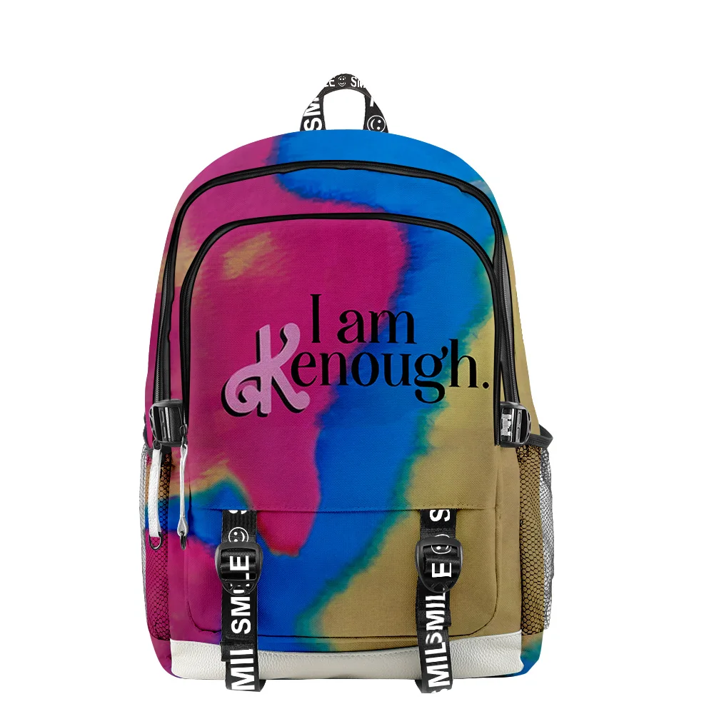 I Am Kenough new 3D Merch Cloth Backpack Multi Zipper Student large capacity school bag travel backoacks