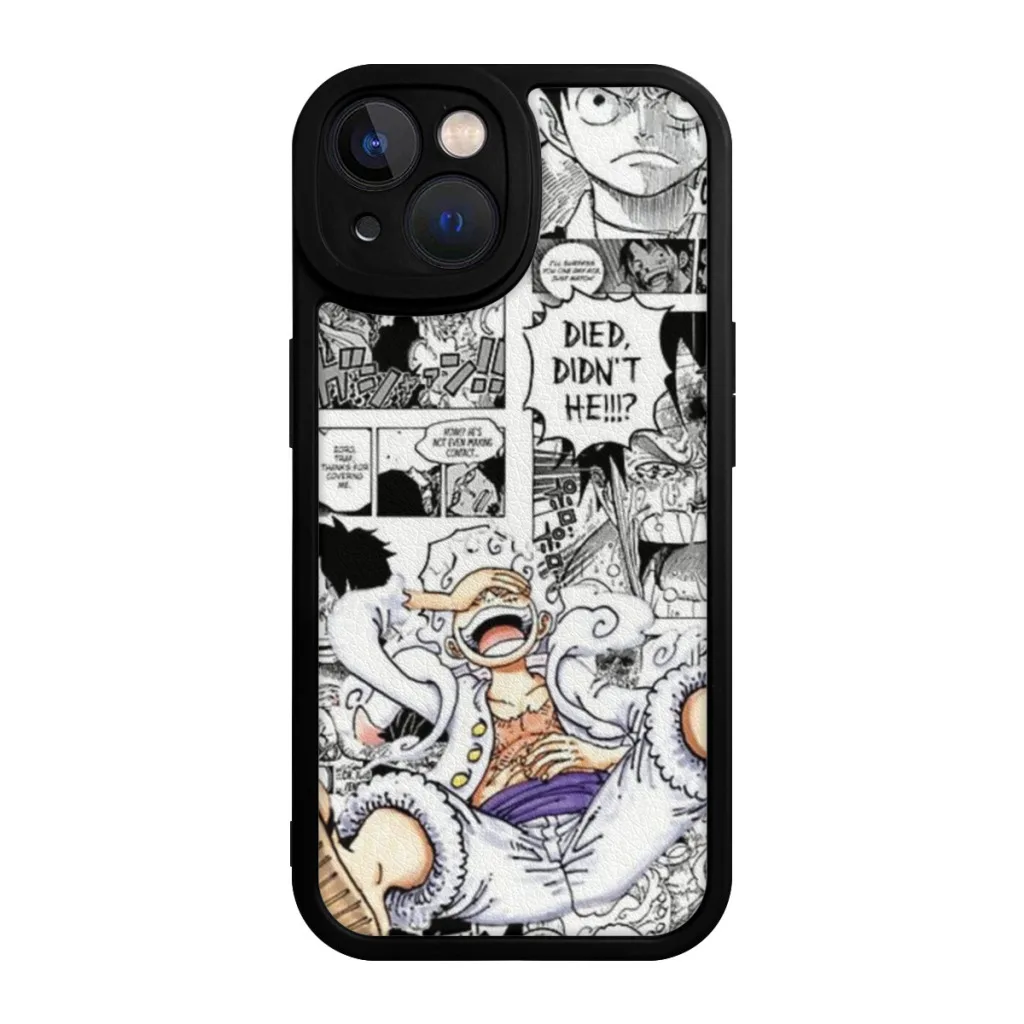 Phone Case For iPhone 15 Pro Max Plus Soft  Silicone Cover Monkey D Luffy