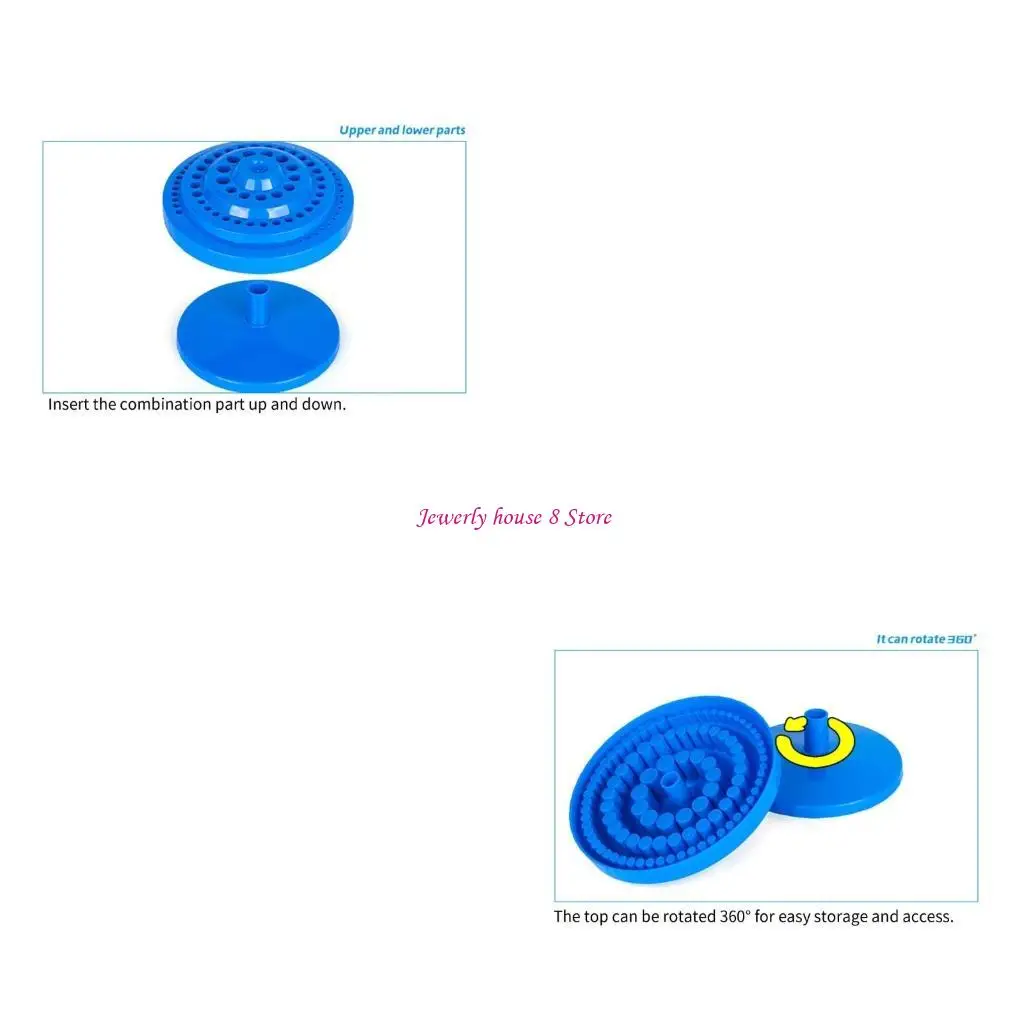 

Чехол-органайзер для сверл на 100 отверстий, вращающийся на 360 градусов ящик для хранения сверл