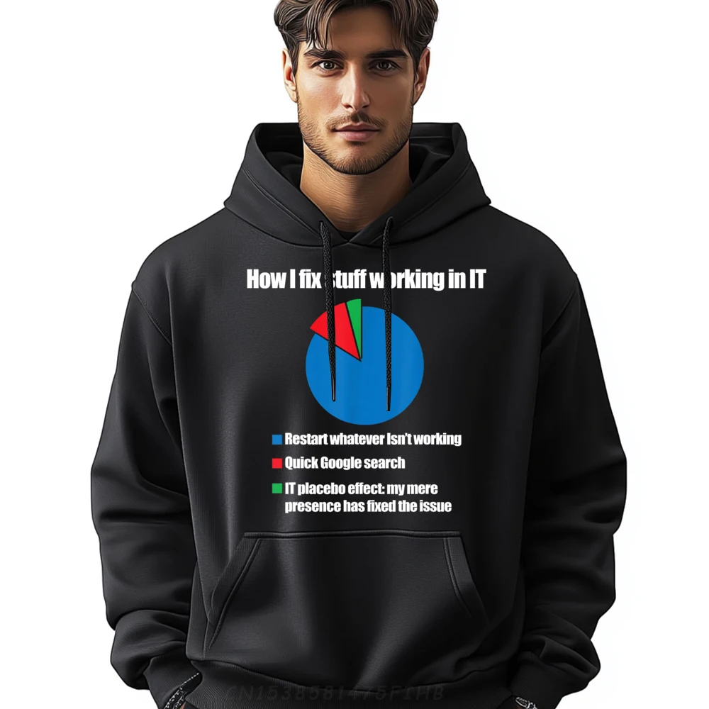 

IT Tech Support Technology Nerds Geek Computer Engineer Fashion Hoodies Men Pullover Men