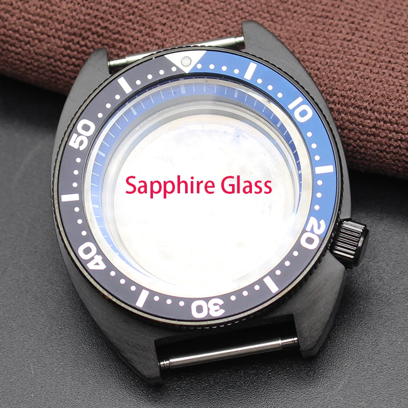 Pvd Black 41MM Luxury Watch Case With chapters Ring Sapphire Crystal For Mod SKX Abalone Seiko NH35 NH36 NH34/38 4R36 Movements