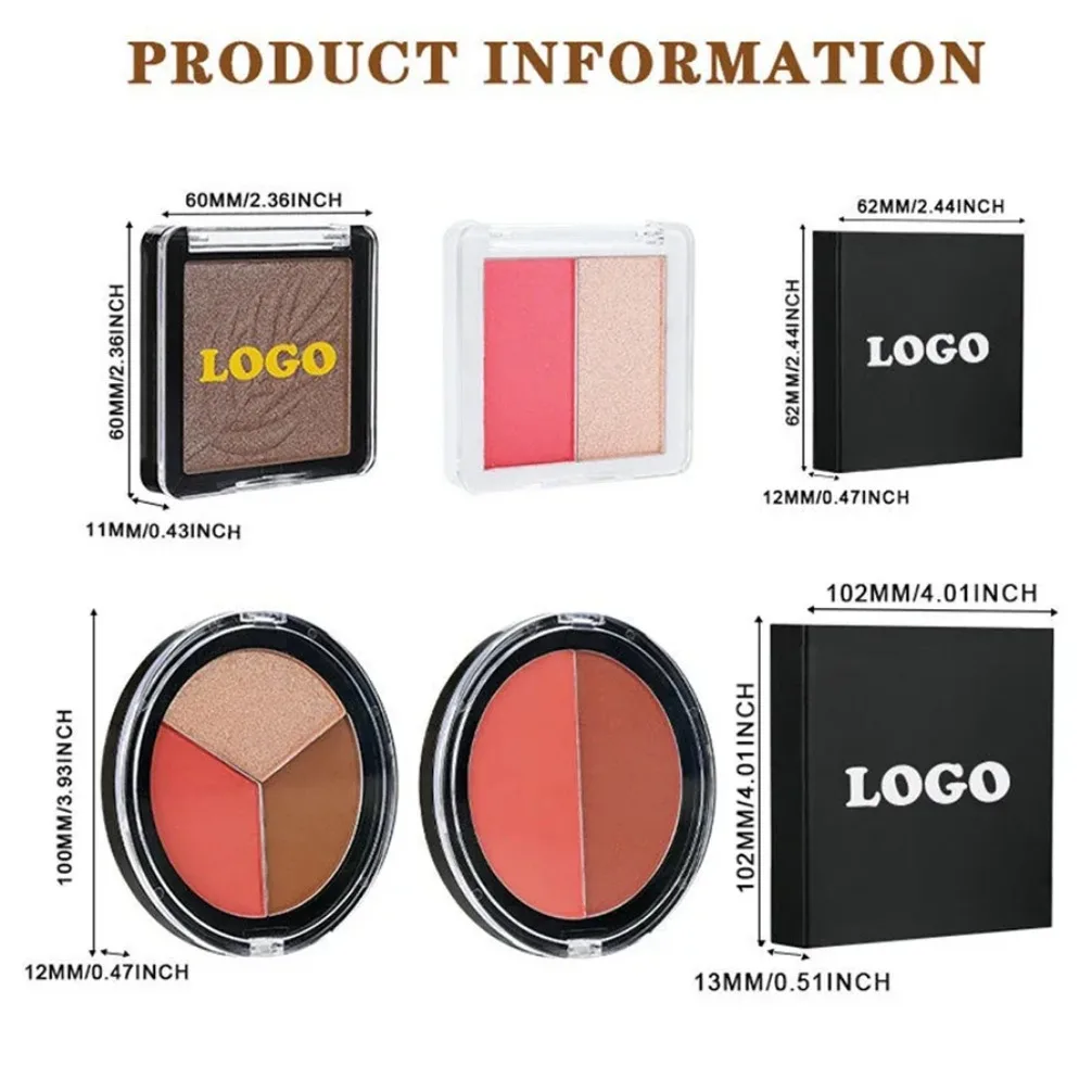 Private Label Aangepast logo Vegan DIY Concealer Contourpalet Make-up Groothandel Neusschaduw Gezicht Markeerstift Cosmetisch