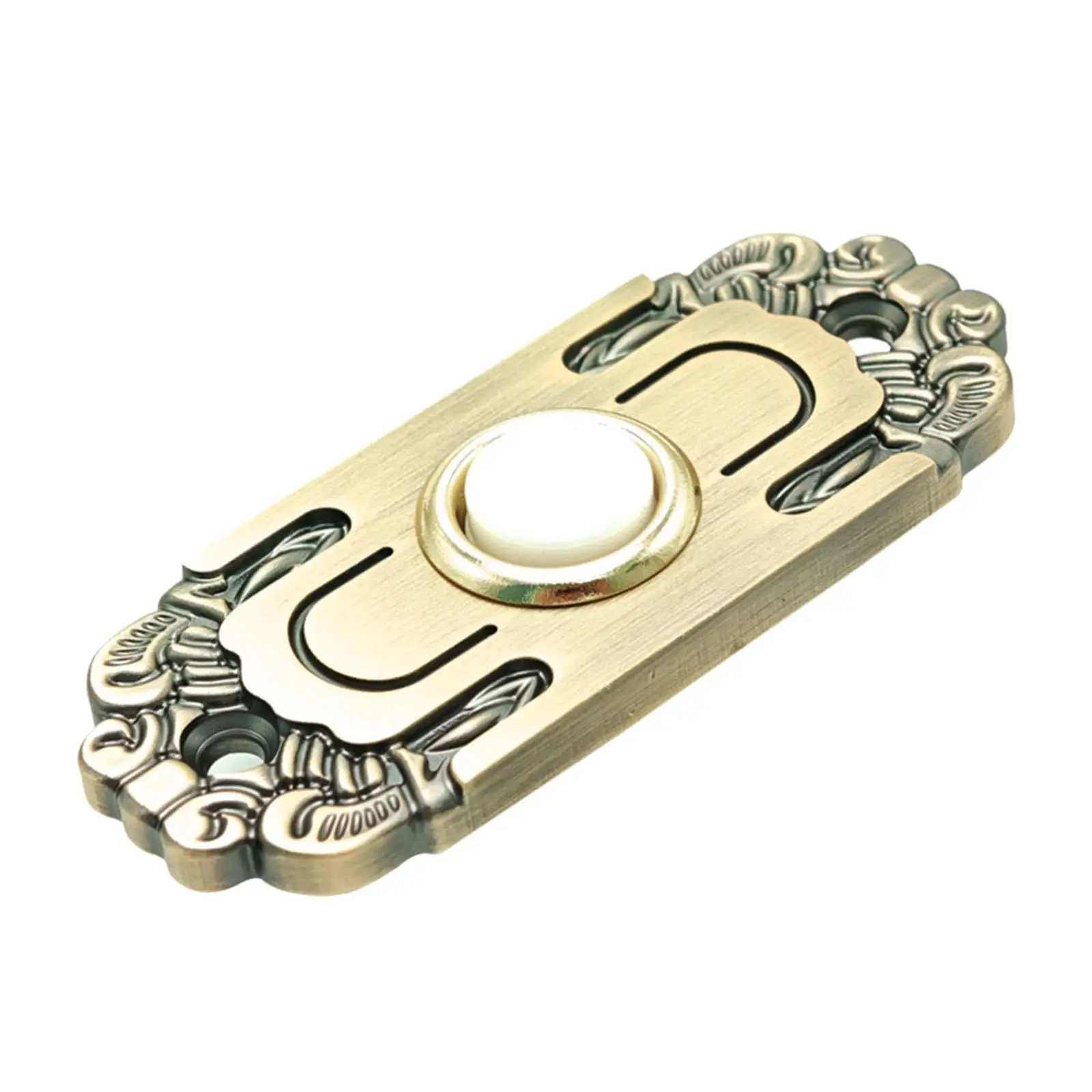 Wired Doorbell Button Replacement Solid Brass Lighted Up Artistic Design Entry Bell for Home Front Door