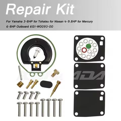 For Yamaha 3-8HP Tohatsu Nissan 4-9.8HP for Mercury 6-8HP 6G1-W0093-00 Carburetor Synchronizer Tool Boat Motor Carb Repair Kit