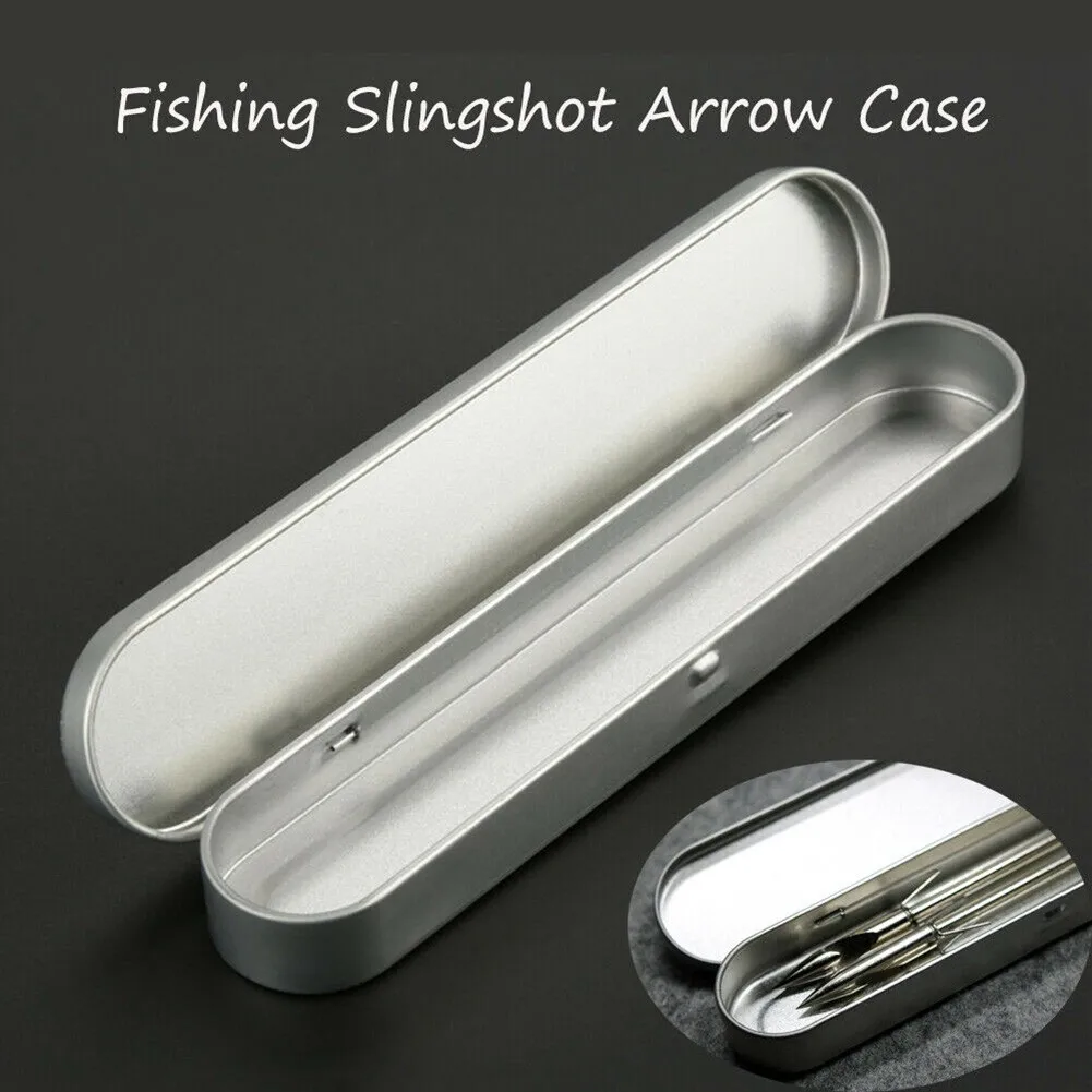 

17.5x3.7x1.7cm Fishing Darts Box Metal Fishing Darts Case For Dart Cover Fishing Arrow Heads Broadheads Box Parts Portable Tools