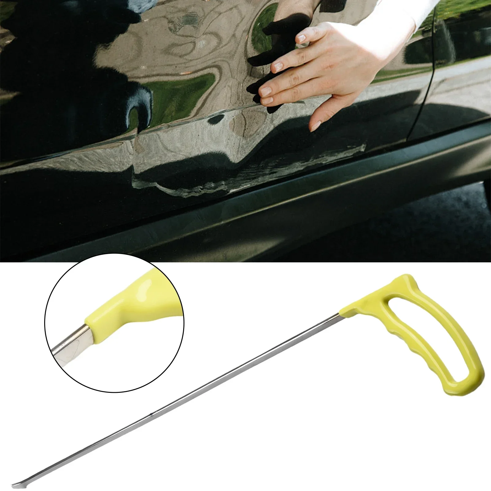 

Car Crowbar Bar Push Rod Hooks Set Paintless Dent Repair Dent Removal Dent Repair Tool Car Dent Repair Tool Flat Shovel Crowbar