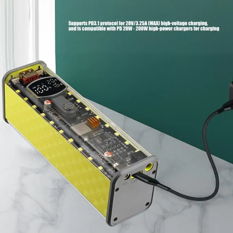 

Чехол для мобильного источника питания высокой емкости, 65 Вт, вмещает 8 ячеек 18650 с защитной защитой, чехол для Powerbank