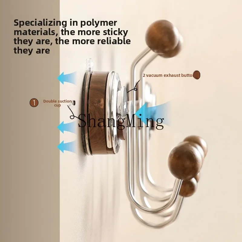 CLL suction cup door rear hook non-punching strong load-bearing hanger bedroom row hook