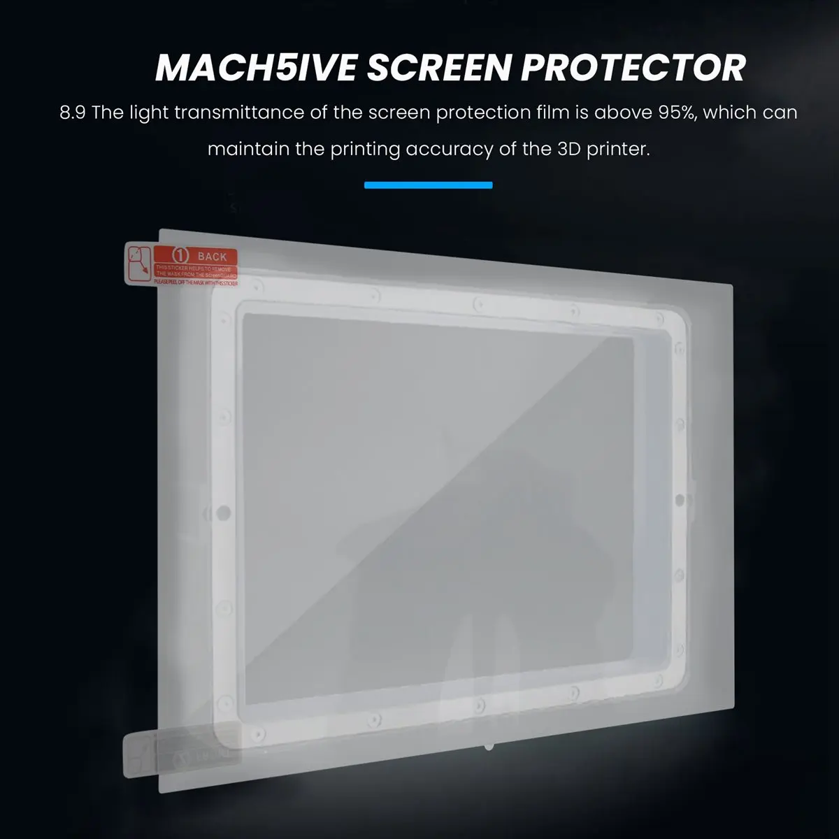 

[A23G] 10Pcs LCD Resin 3D Printer Screen Protector, Elegoo Saturn/Saturn S Screen Protector, Mono X 8.9 Inch