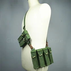 Original Military Surplus Detachable Type 79 SMG Shoulder Bag Chest Rig Magezine Pouch 6 Pockets Adjustable Strap Vietnam War