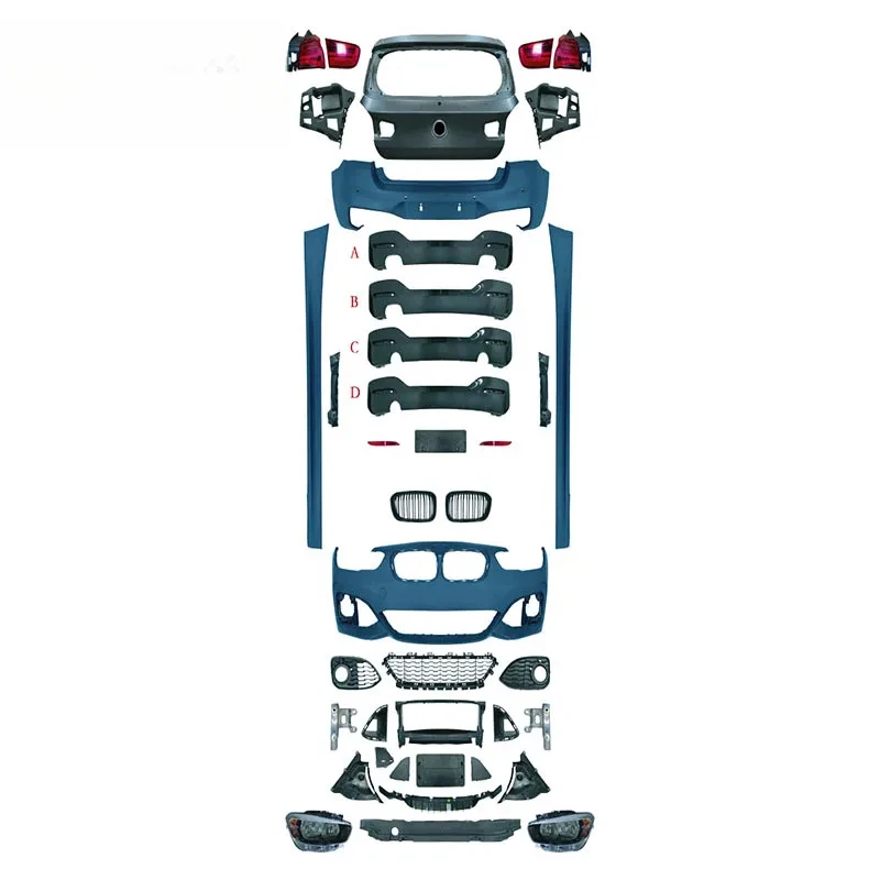 

SJC Auto Body Kit for 1 Series F20 2012-2014 Upgrade Changed to 15-18 Body Kits Accessories Front Rear Bumper