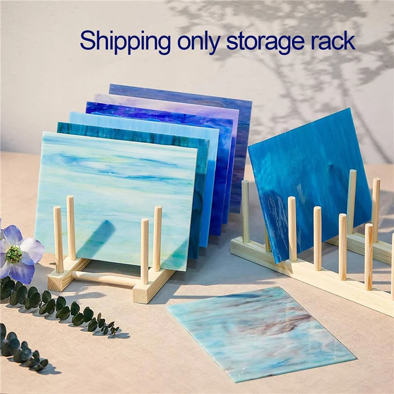 ABPQ-4X Stained Glass Organizer Stained Glass Tools Stained Glass Sheets Storage Holder Organizer Rack For Stained Glass
