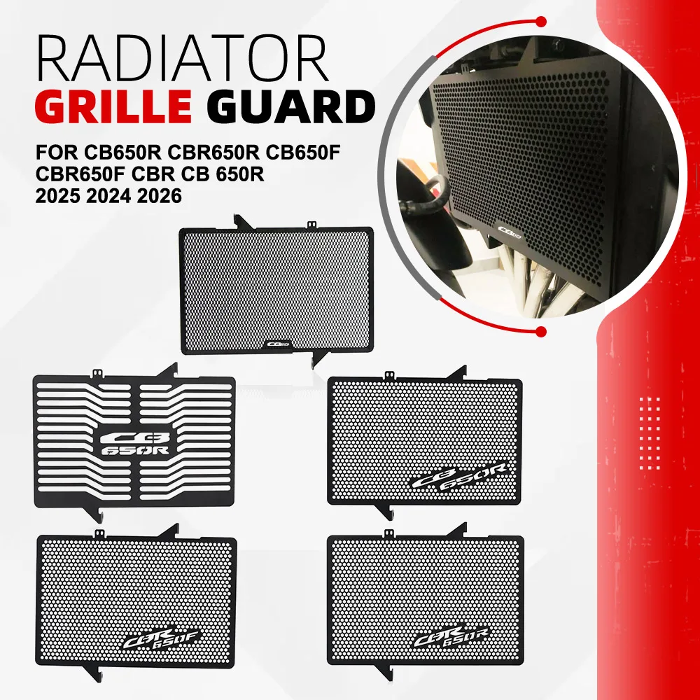 

Motorcycle Accessories Radiator Grille Guard Cover Protection For HONDA CB650R CBR650R CB650F CBR650F CBR CB 650R 2025 2024 2026