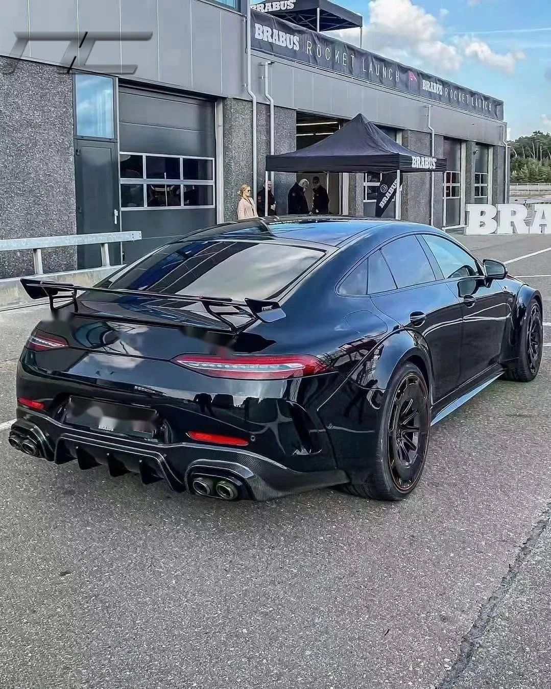 X290 Barbs Rocket900 Style Carbon Fiber Rear Spoiler Wing For Mercedes Benz AMG GT43 GT53 GT63  4-Door 2019+