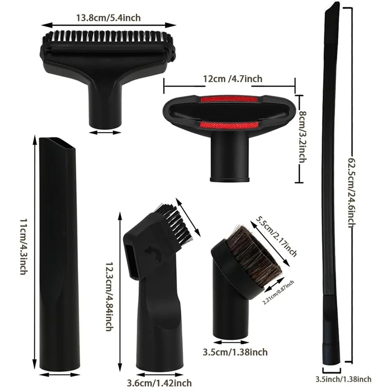 -ESTR Универсальные вакуумные насадки-насадка для вакуумной щетки для пола и вакуумные аксессуары 2-1/4 дюйма 1-7/8 дюйма 1-3/8 дюйма 1-1/4 дюйма