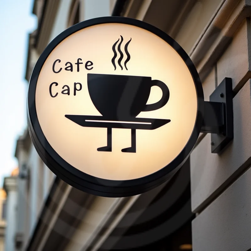 صندوق إضاءة LED مستدير مخصص لمتاجر البيع بالتجزئة مقاوم للماء من الأكريليك مزدوج الجوانب علامة عمل مضيئة شاشة مثبتة على الحائط