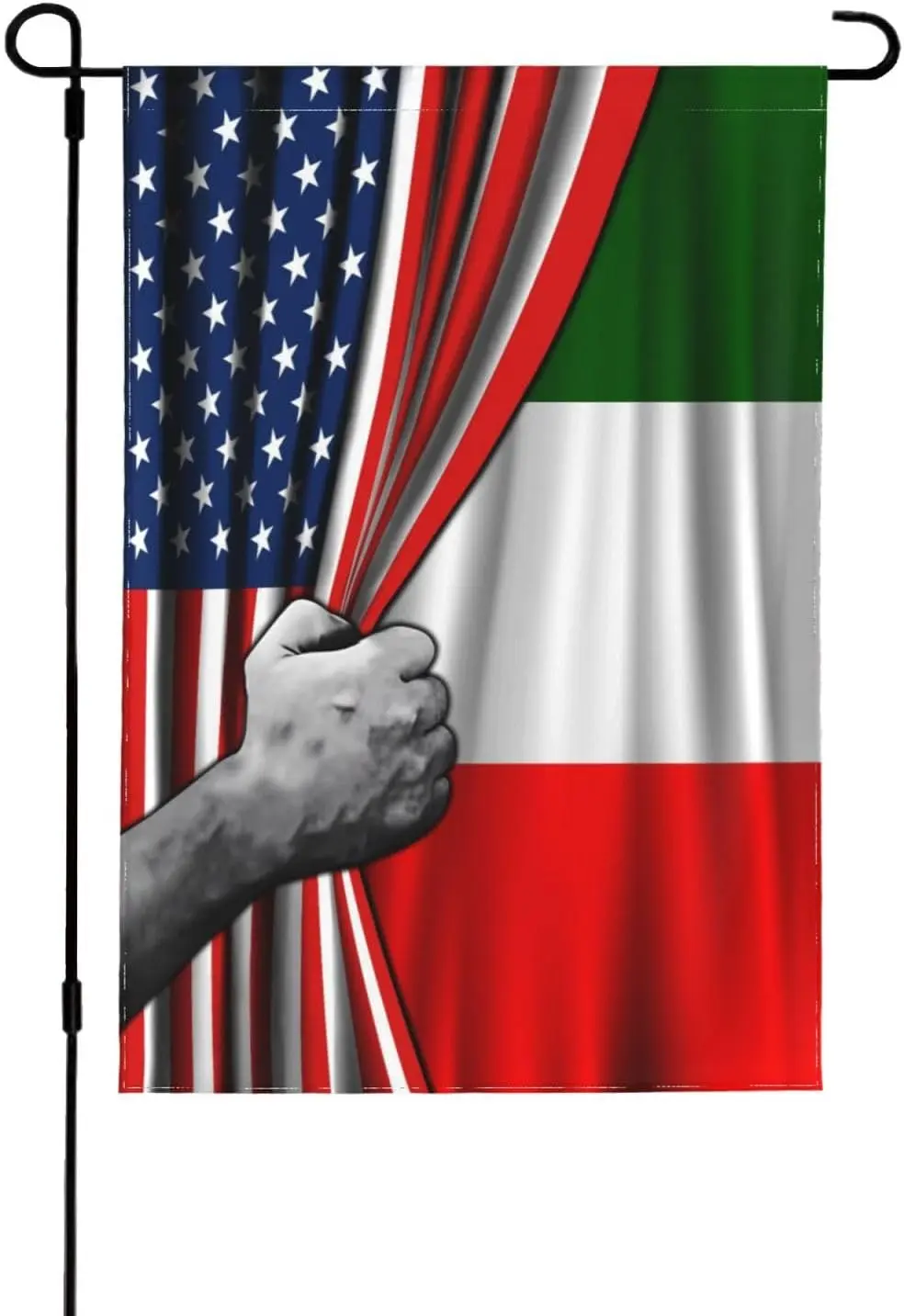 Italy Italians American Usa America Friendship Garden Flag 12x18 Double Sided Printed 100d Polyester Lightweight Outdoor Wel SSL