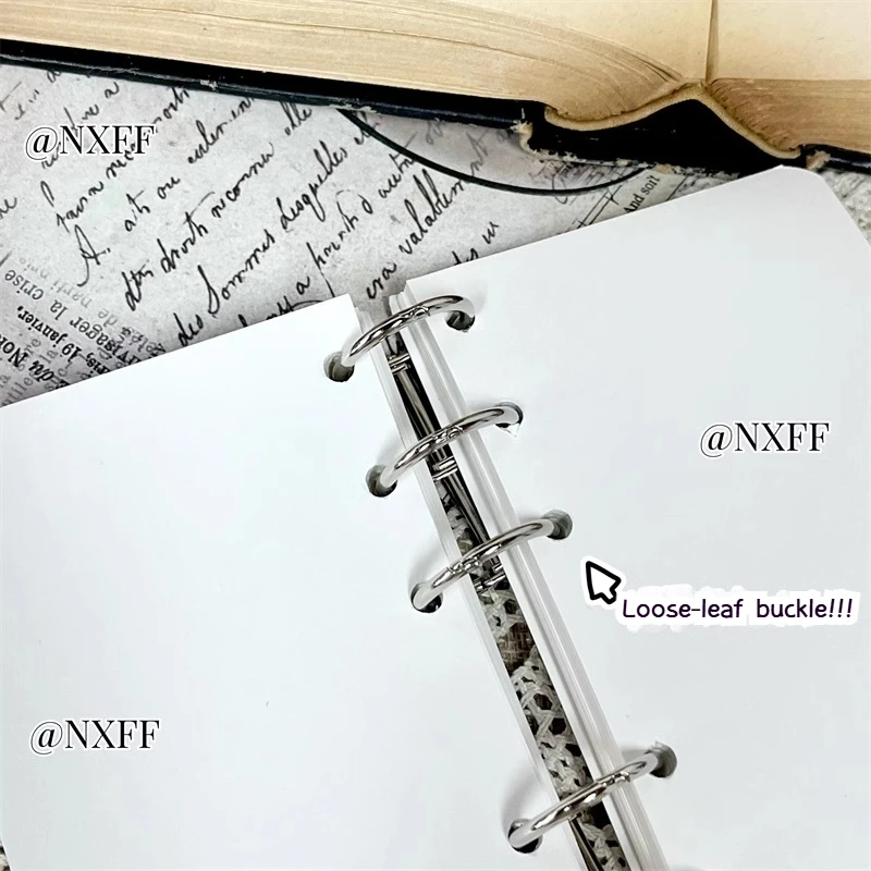 A7 Retro Loose-Leaf Notebooks With 150 Blank Pages Mini Cute Learning Notepad Color Cover Solid Binder Planners Student Supplies