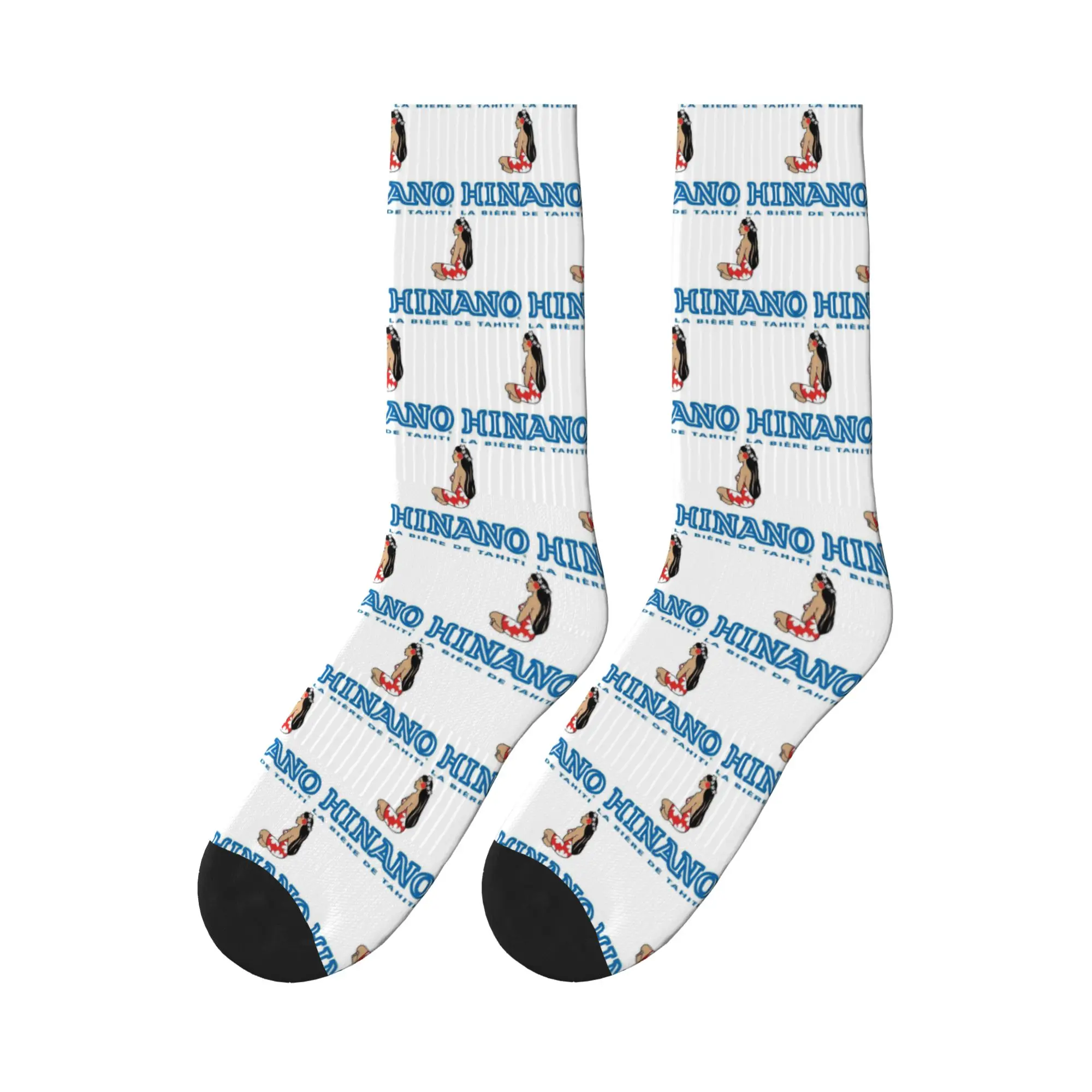 

Hinano Tahiti Sports Socks Sweat Absorbing Stockings All Season Long Socks for Man's Woman's Birthday Present