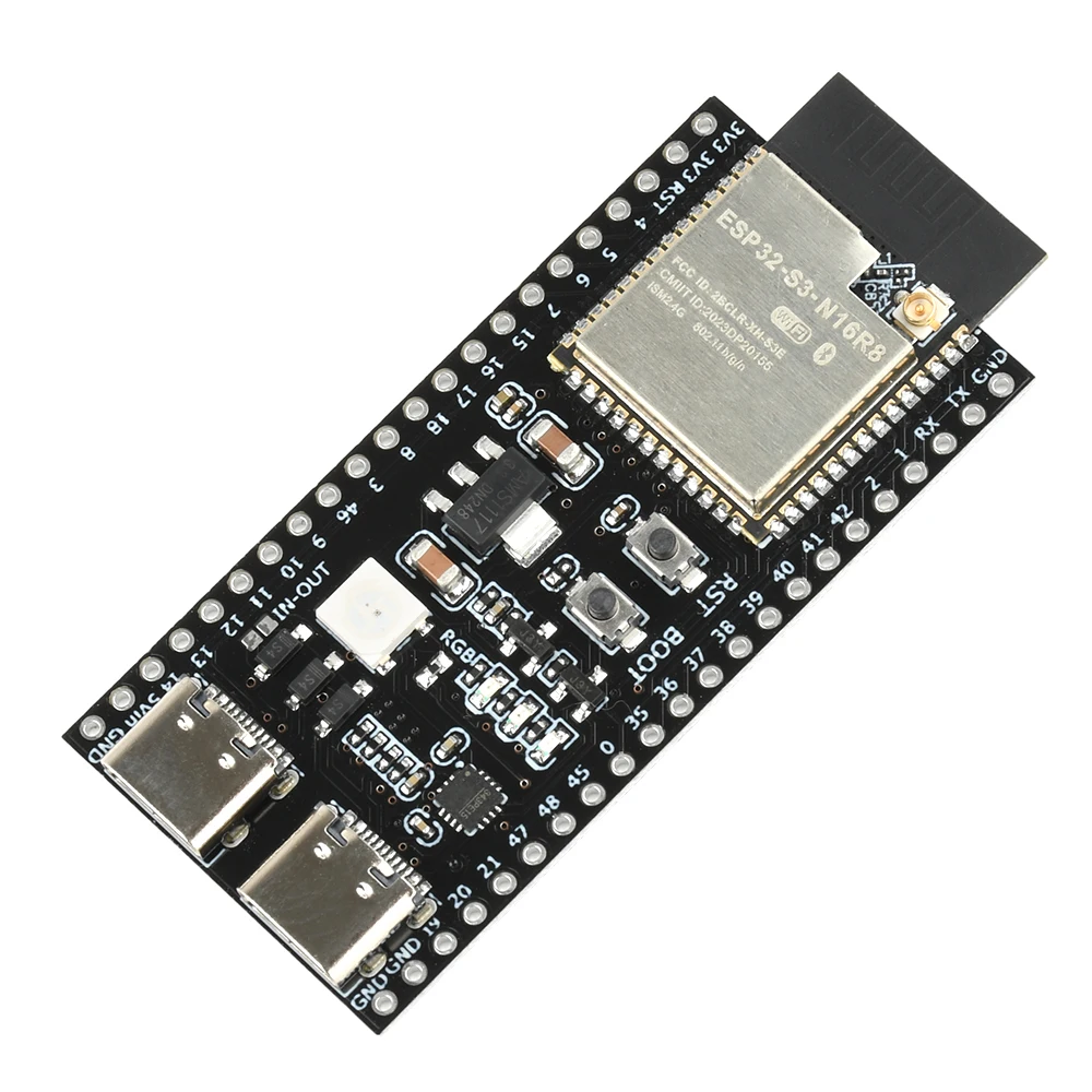 ESP32-S3 WiFi BT Entwicklungsboard Dual-Core-Prozessor Hochleistungs-150-Mbps-Datenrate 2 Type-C-Schnittstellen N16R8 N8R2 Modul – Detail 10