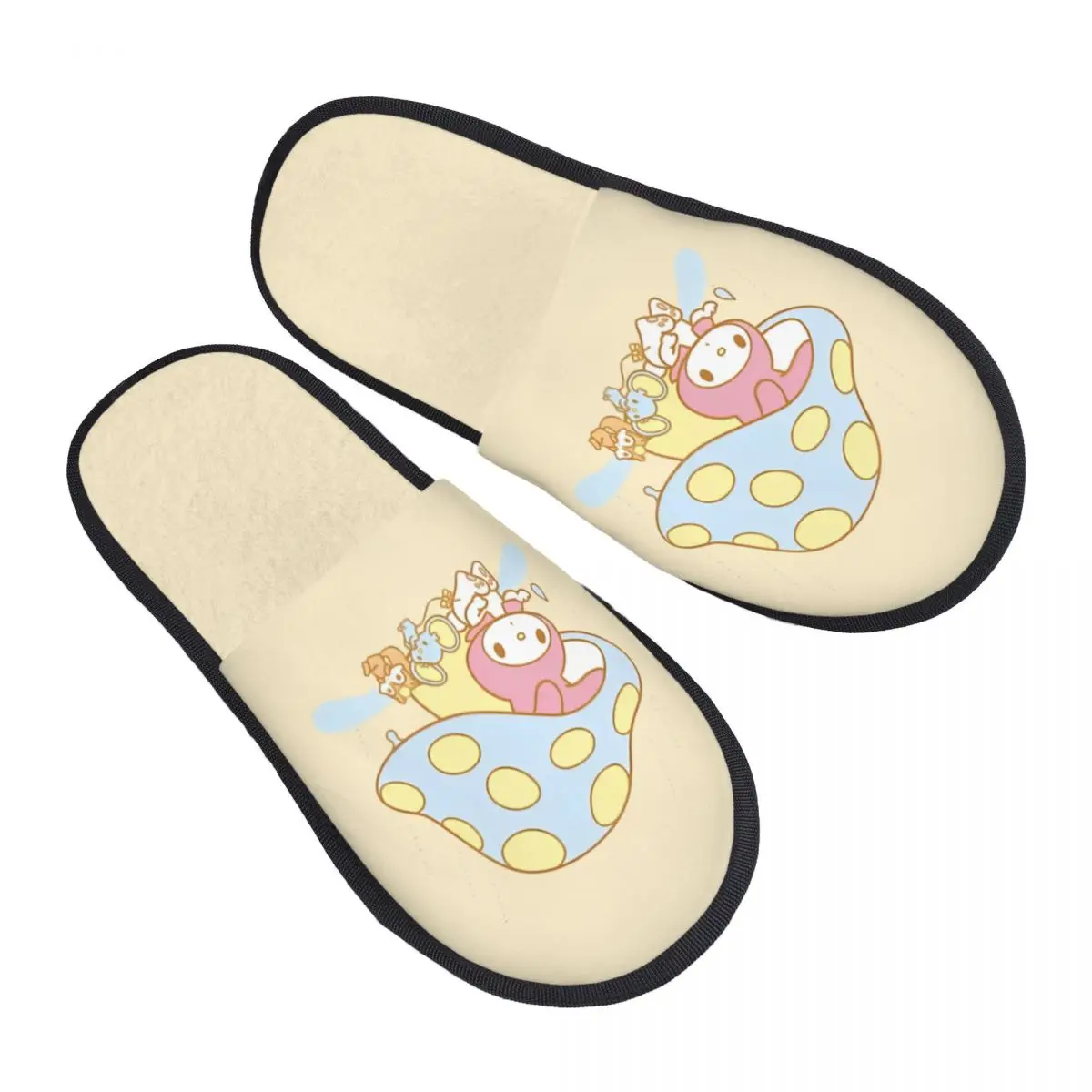 

Домашние тапочки Melody на заказ, женские тапочки без шнуровки из мягкой пены с эффектом памяти, розовые тапочки с кроликом для спальни