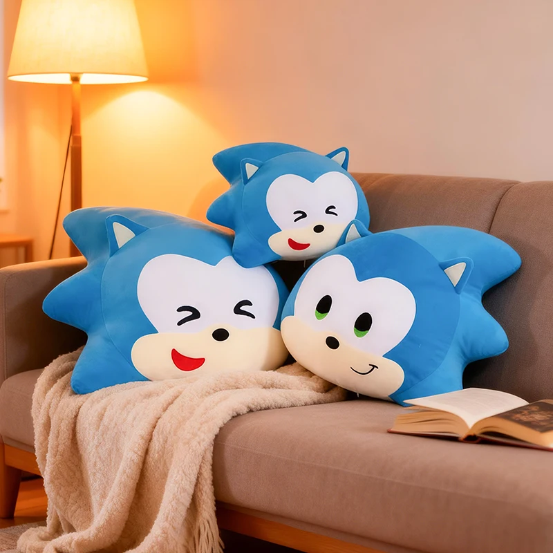 60 centimetri carino double-sided peluche Sonic The Hedgehog cuscino bambola di pezza animale del fumetto bambola di peluche per i bambini compleanno regalo di Natale