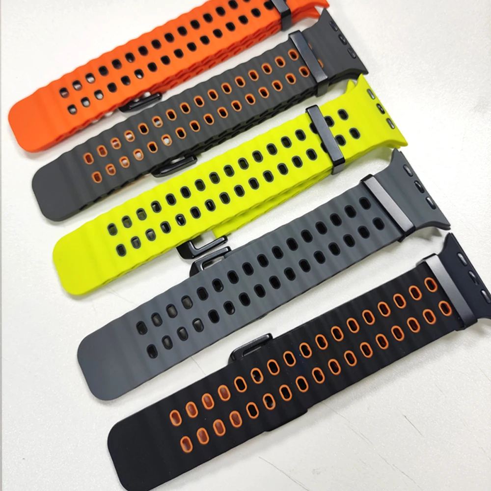 Ocean Bands для Apple Watch ремешок 49 мм 46 мм 45 мм 44 мм Спортивный браслет iWatch Series 10 9 8 7 6 SE 5 3 Ultra 2 49 мм Series correa