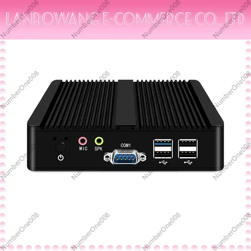 Industrial computer j1900 j4125 dual network port N100 mini pc fanless microcomputer host j6412 quad-core low power consumption