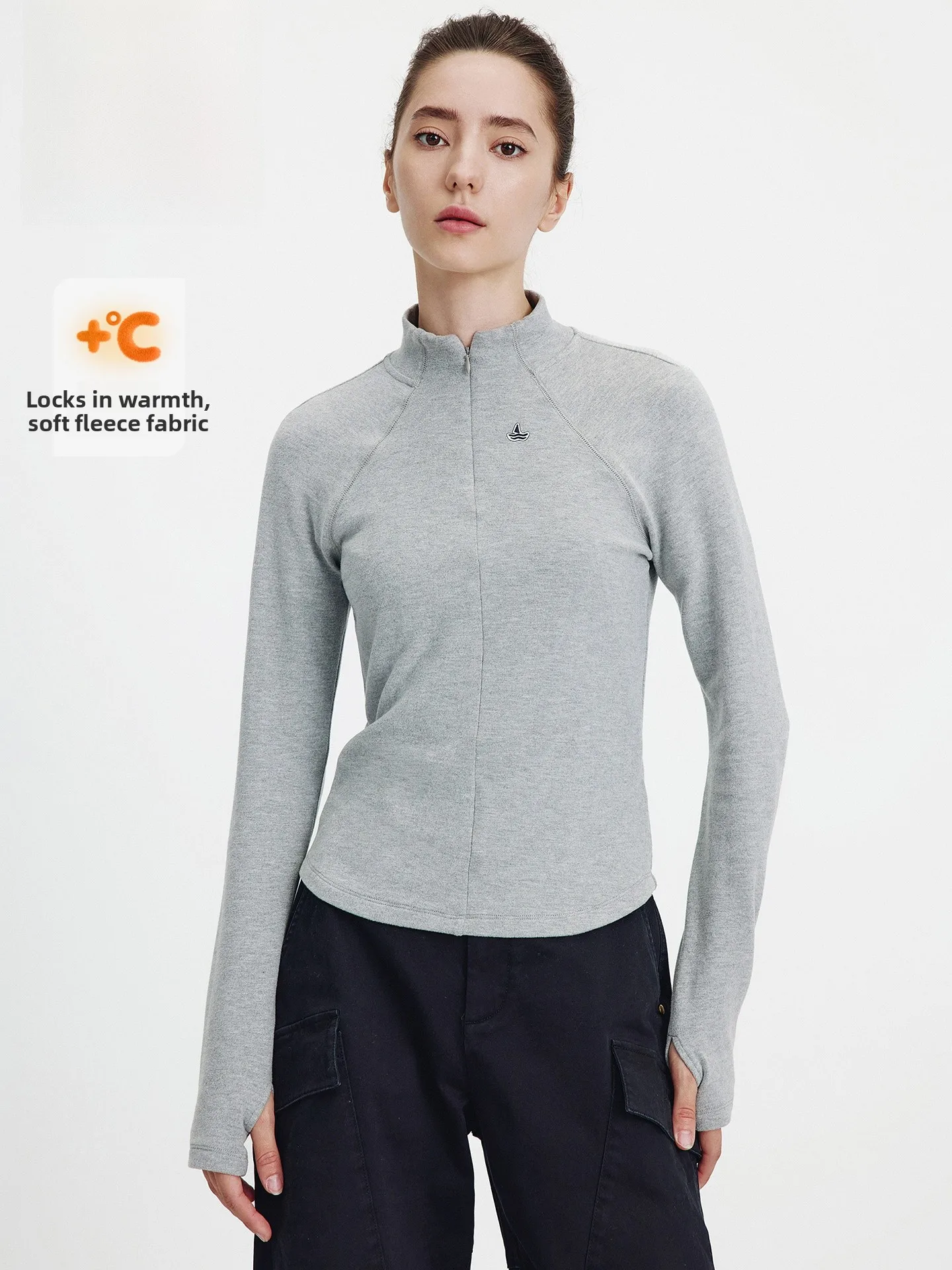 

Женская приталенная футболка Navigare с длинным рукавом, открытым воротником и вырезом-лодочкой, спортивный стиль, осенний сезон, повседневная одежда