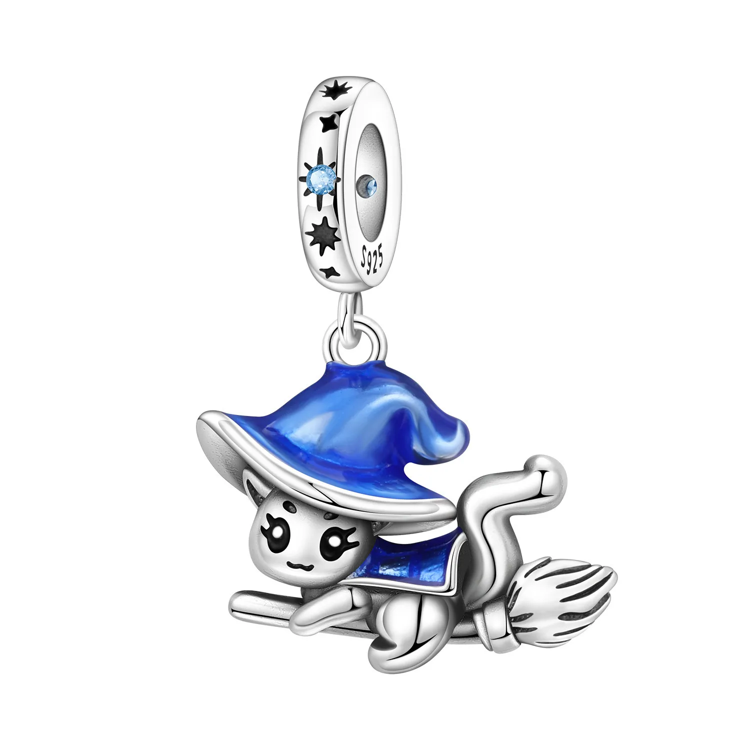 Orstarry 925 Sterling Silver Magic Cat Pet Animal Pendant Beads Original Pendants Bracelet Charm Jewelry Party DIY Trendy Gifts