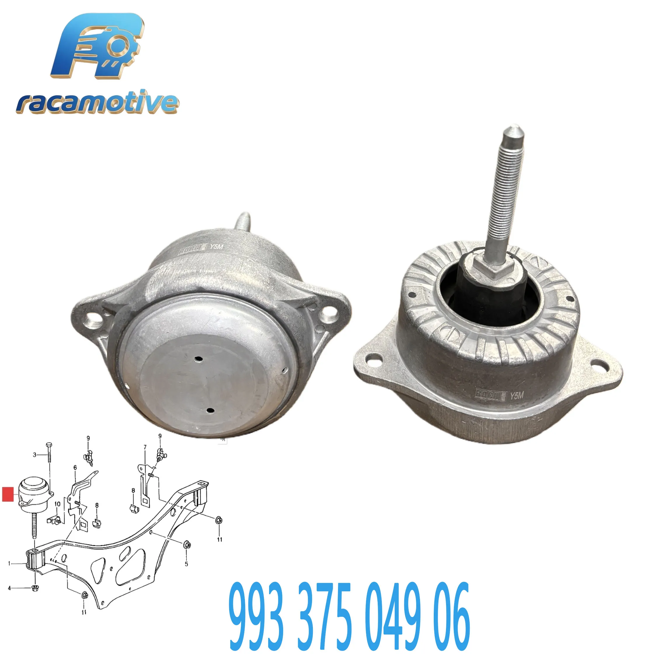 99337504906 99337504908 Suitable for Porsche 911 911 (996)/ Convertible / Targa version Left/Right engine mount bracket