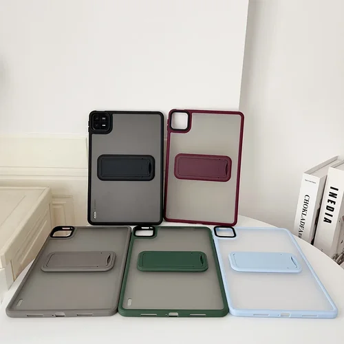 Imagen 2 del producto Para Xiaomi MI Pad funda 6 7 5 Pro 6S funda para tableta soporte mate cubierta dura a prueba de golpes para Redmi Pad SE 11 8,7 soporte ajustable