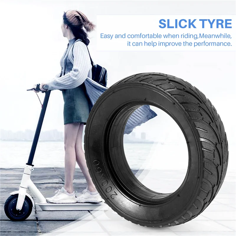 سكوتر كهربائي يمكن الاعتماد عليه إطار صلب مقاوم للانفجار 8 بوصة إطار هوائي إطار مجوف مقاوم للطعن 200X60mm