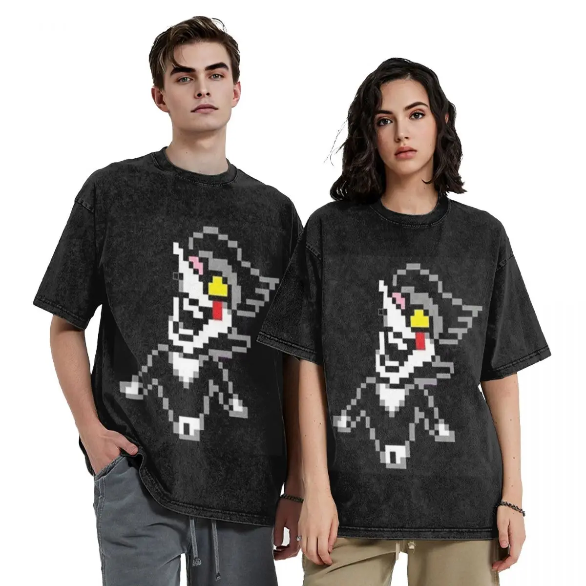 

Spamton Deltarune Big Shot Hip Hop Short Sleeve T-Shirts Washed Tops Tees Streetwear T Shirt Vintage for Men Women