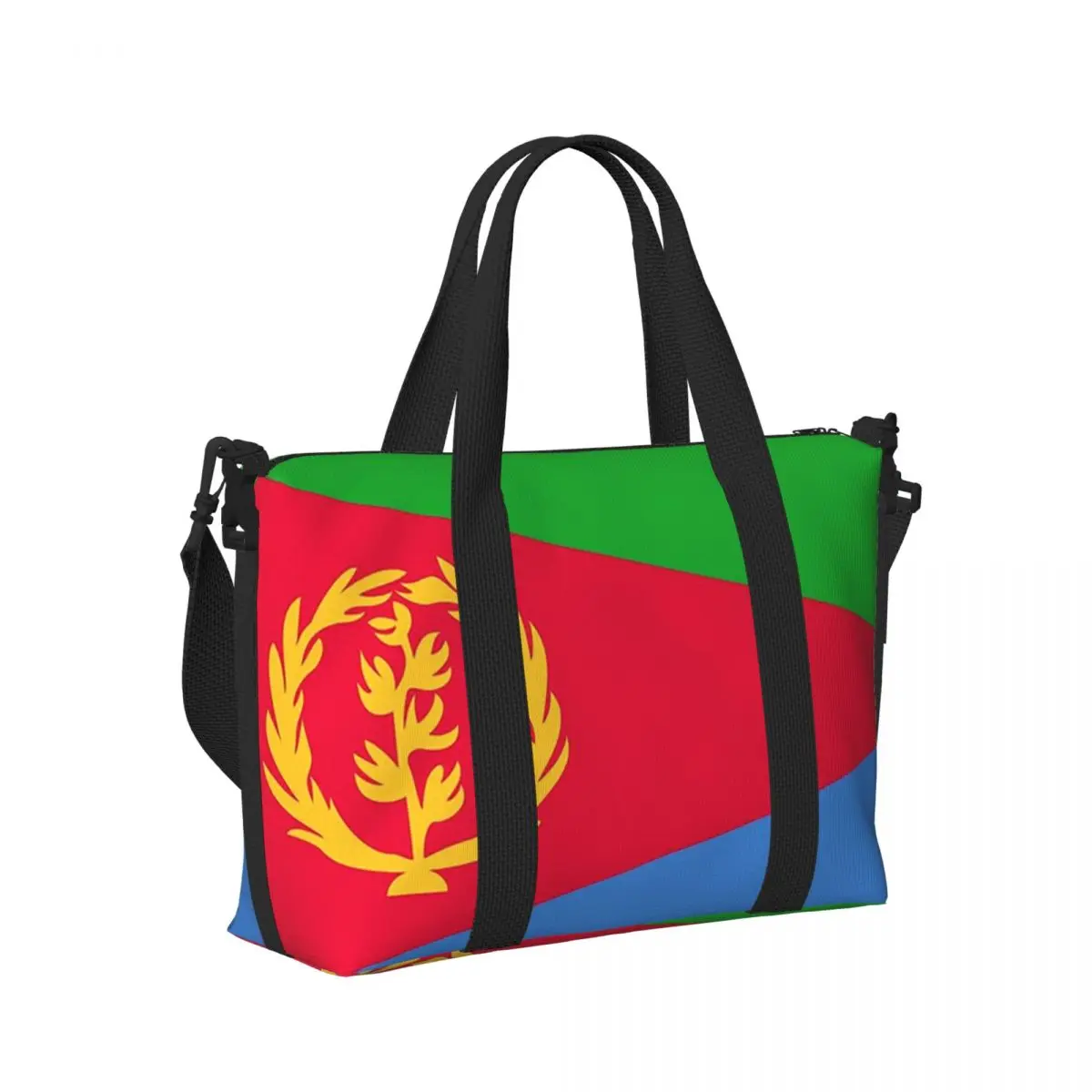 

Eritrean Eritrea Flag Independence Unity And Strength Beach Travel Bag Tote Bag for Gym Sport Women Shopping Duffle Shoulder Bag