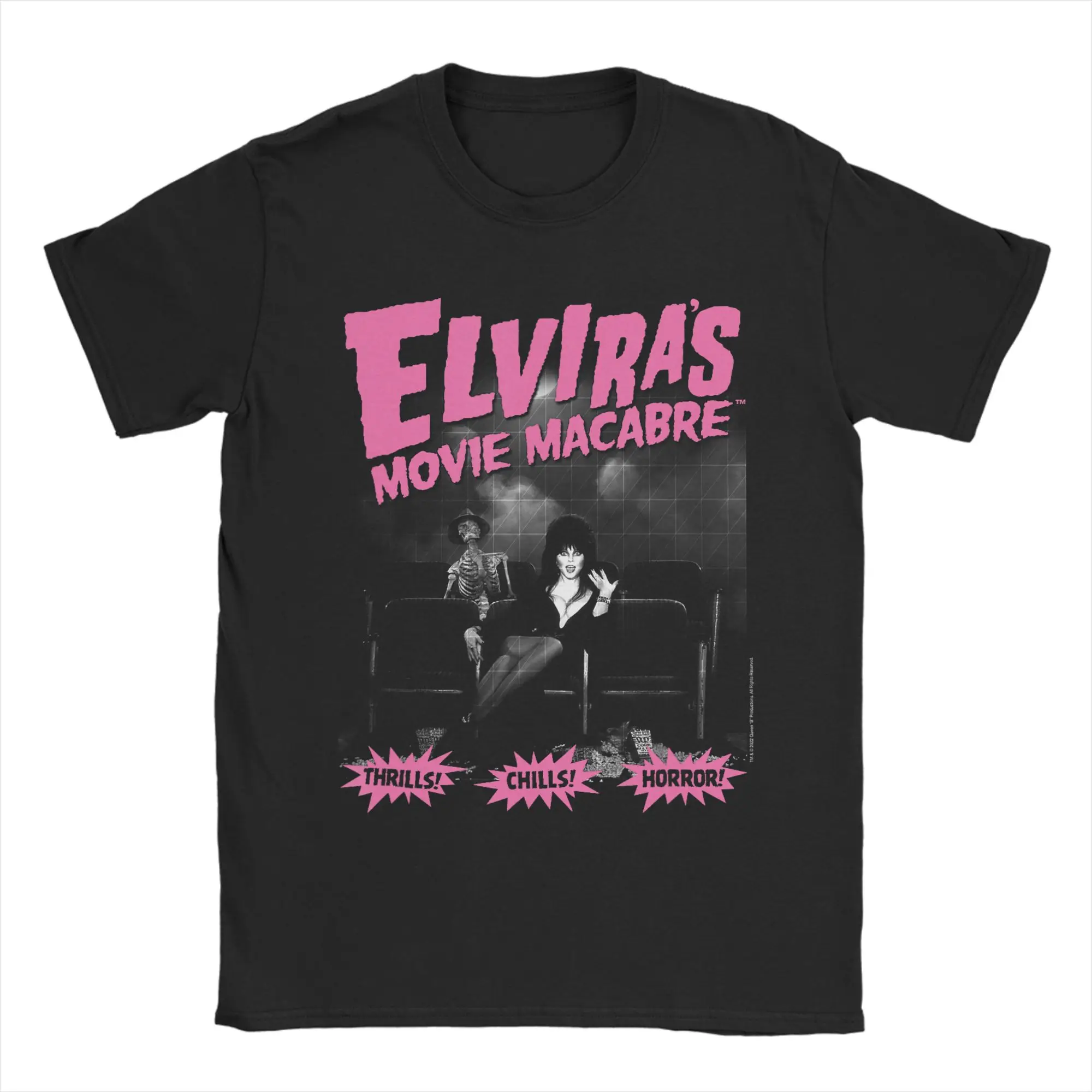 Men's Elvira Mistress of The Dark T Shirt  100% Cotton Clothing Humor Short Sleeve O Neck Tees Unique T-Shirts