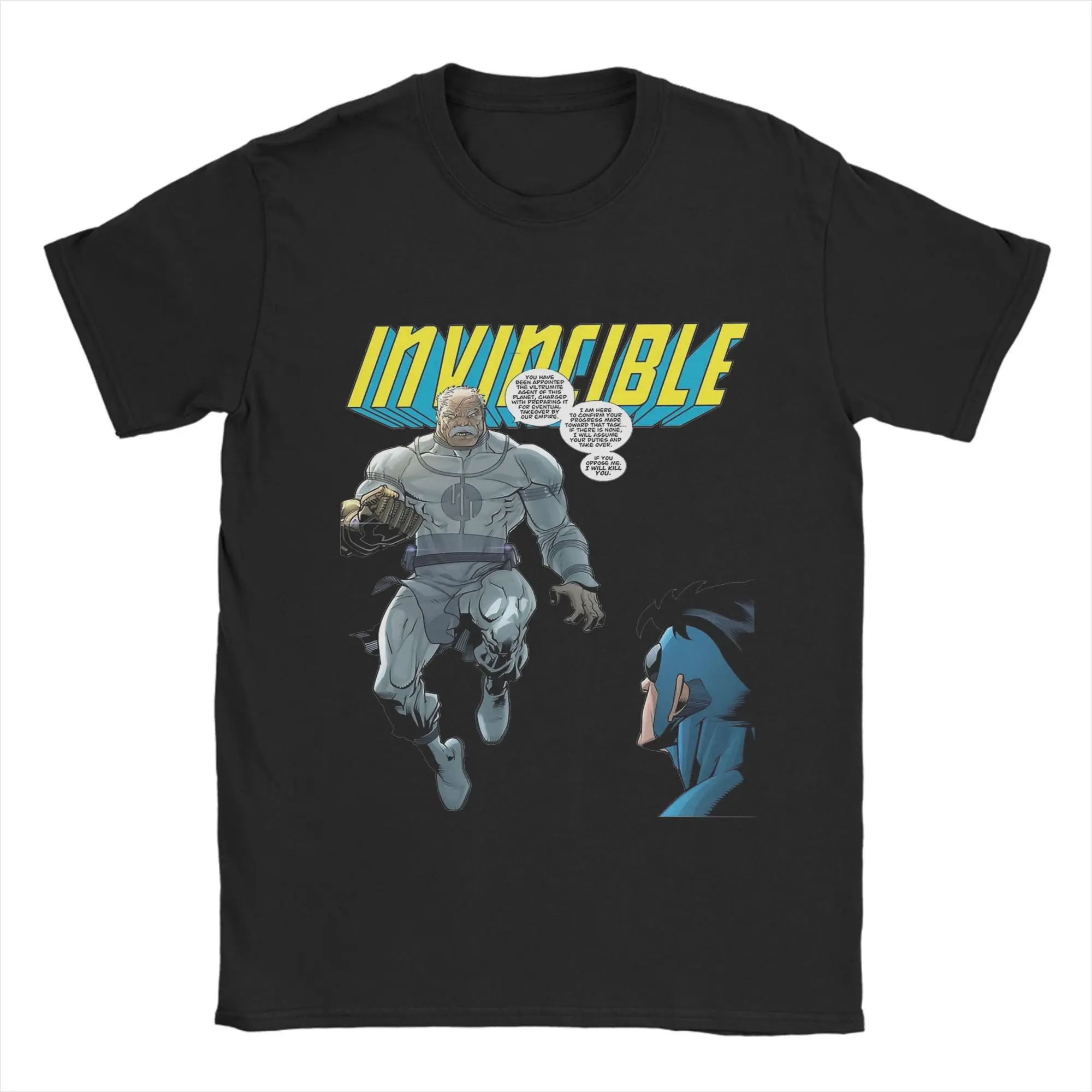 

T-Shirt Beach Invincible Conquest strong Fashion T-Shirts Cotton Tee Shirt for Couple Basic Custom Logo Sleeve Top Tees
