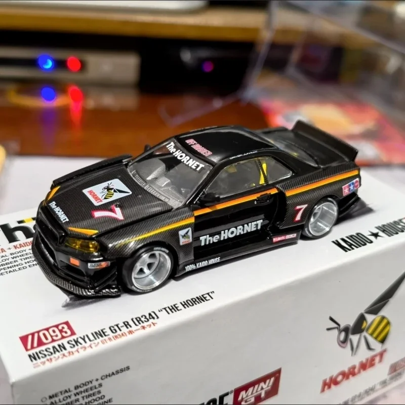 1:64 Kaido House X Mini Gt Nissan Syline Gt-R R34 funciona Tamiya