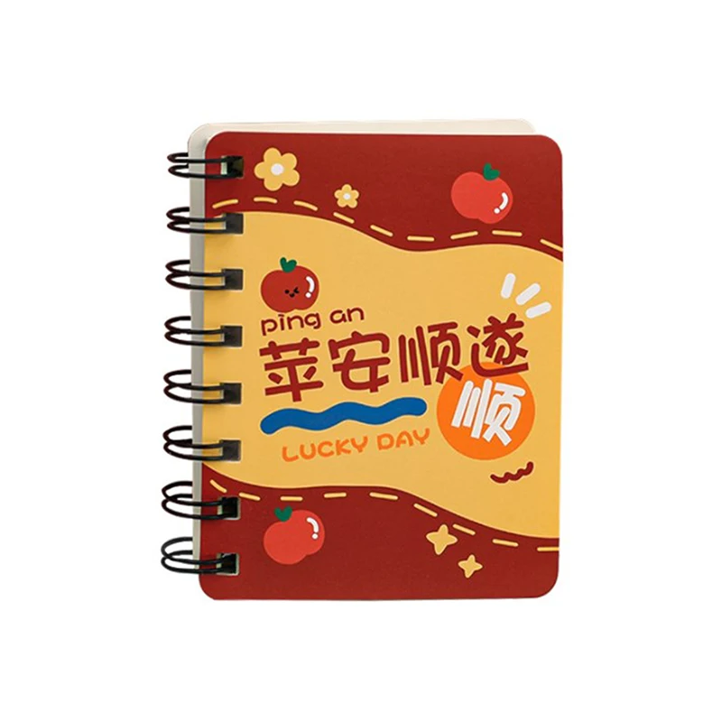Cute Mini A7 Text Coil Notebook Student Word Hand Ledger Notebook Student Office Stationery Notebook Diary Book