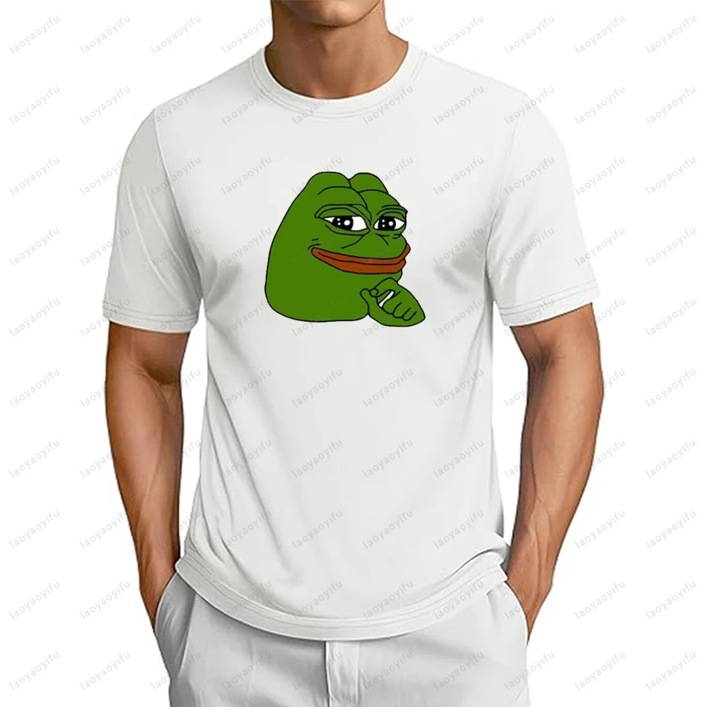 

Pepe The Frog Unique Design Art Internet Culture Meme T Shirt Casual Fashion Loose Harajuku Streetwear Y2k Man Women T-shirt