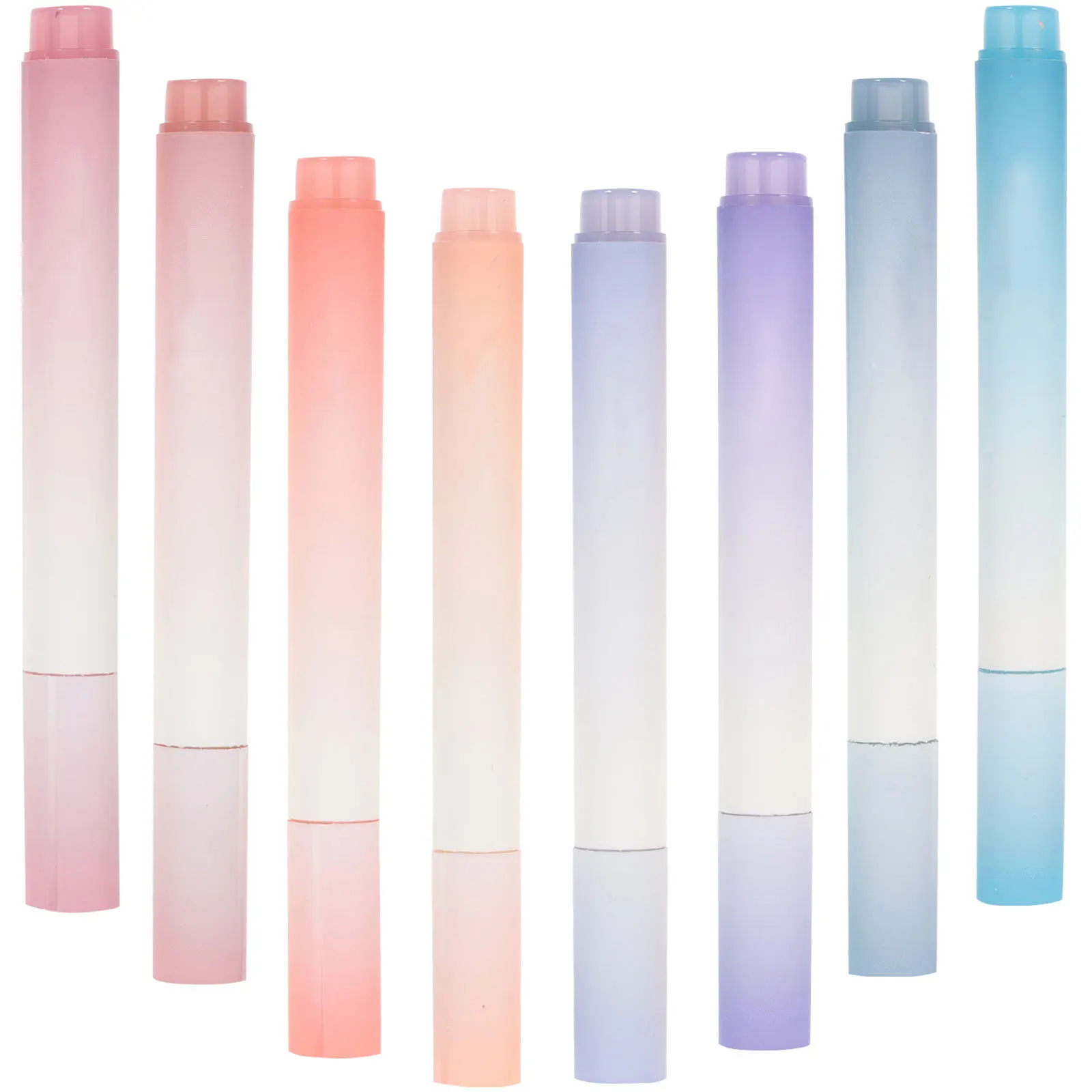 

8pcs Fluorescent Pens Pastel Highlighter For Kids Students School Supplies Office Noting Art Scrapbooking Journaling Painting