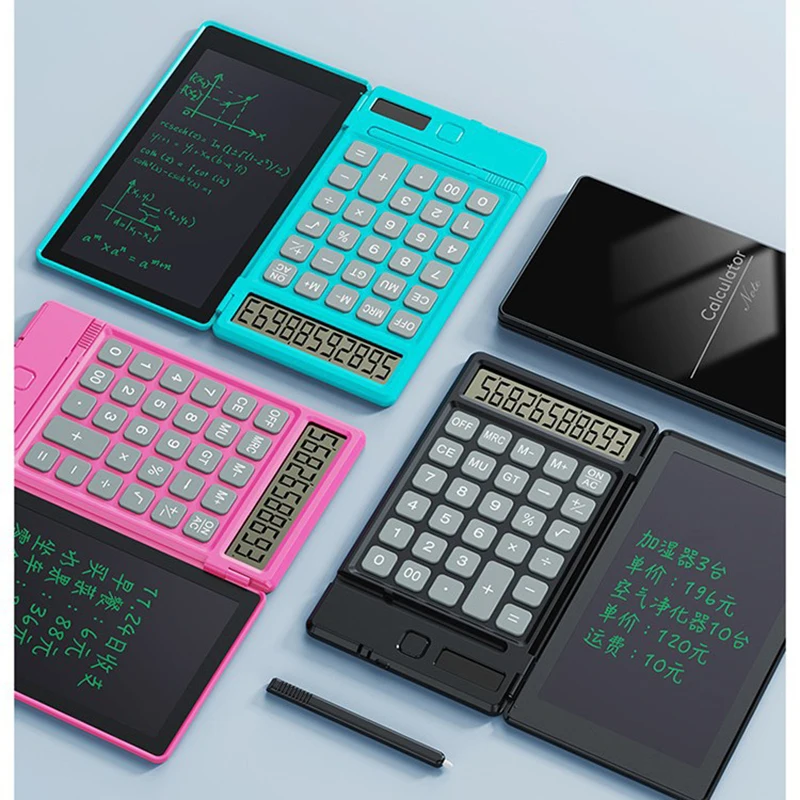 Luxmoc Solar Scientific Calculator Business Student Calculator LCD Folding Calculator Writing Board Exam Special Calculator